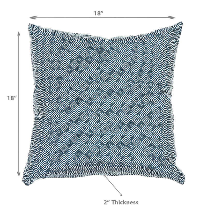 Cotton Cushion Geometric 18 X 18 - Set of 2