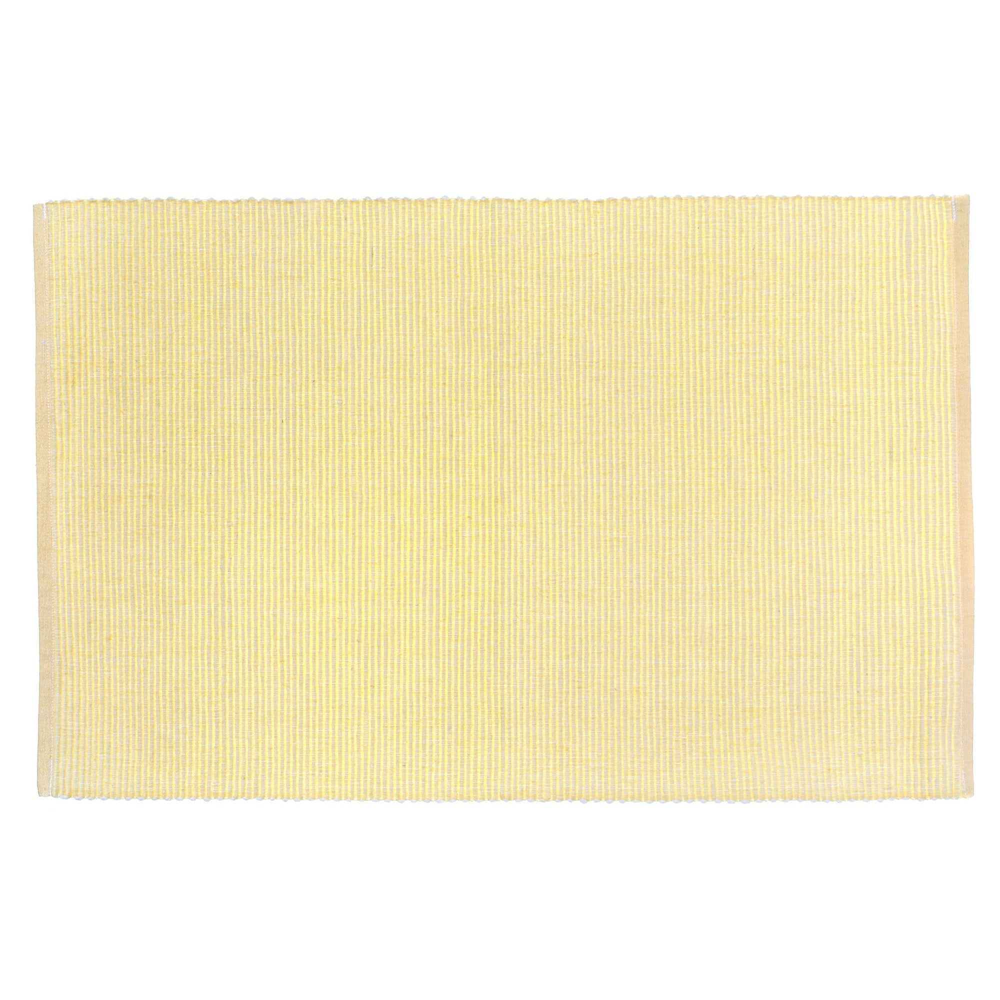Chambray Ribbed Cotton Placemat Set Of 12, Dining Table Decor