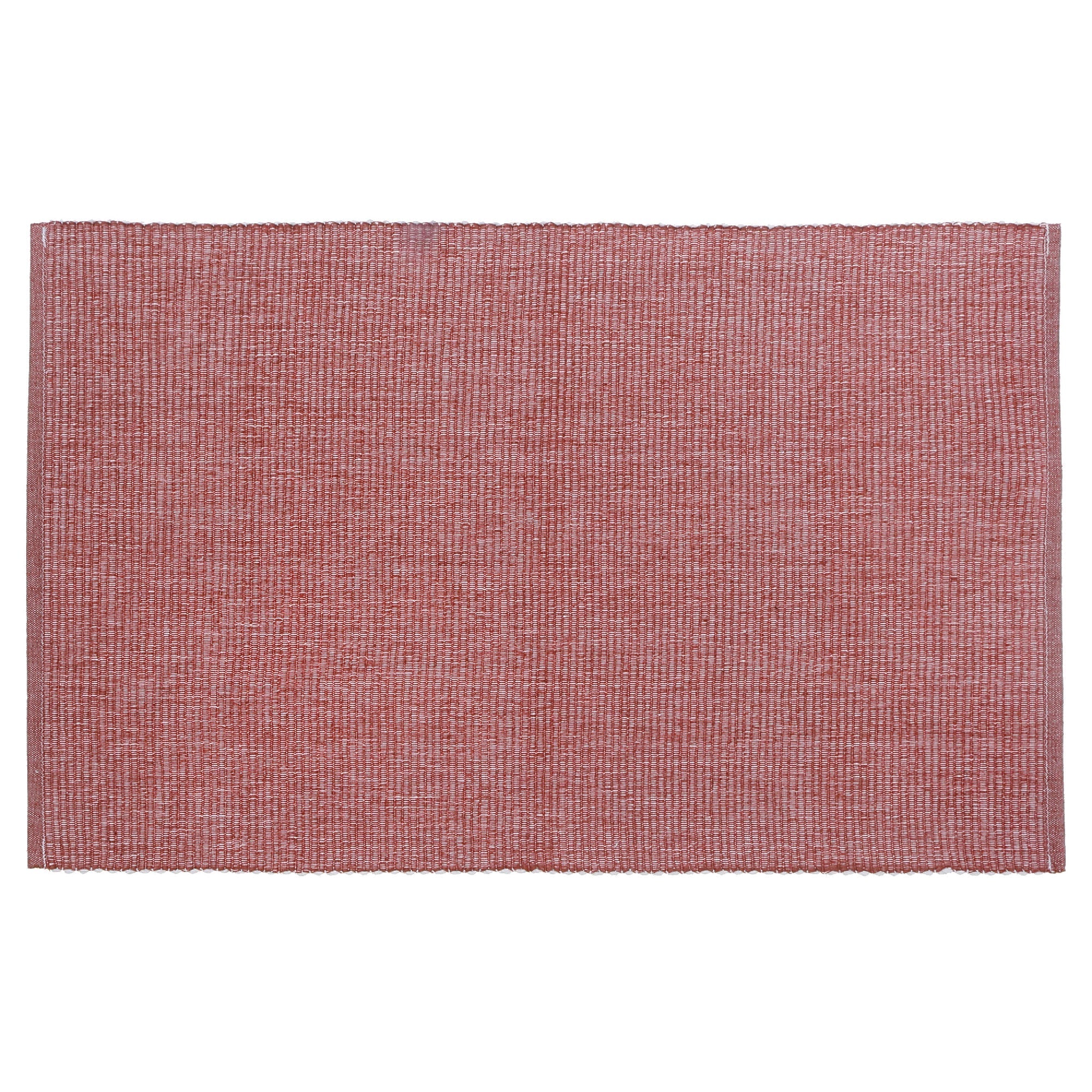 Chambray Ribbed Cotton Placemat Set Of 12, Dining Table Decor