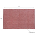 Chambray Ribbed Placemat - Set of 12