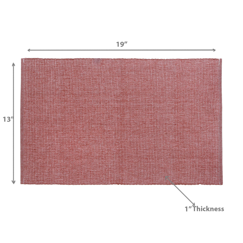 Chambray Ribbed Placemat - Set of 12