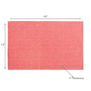 Chambray Ribbed Placemat - Set of 12