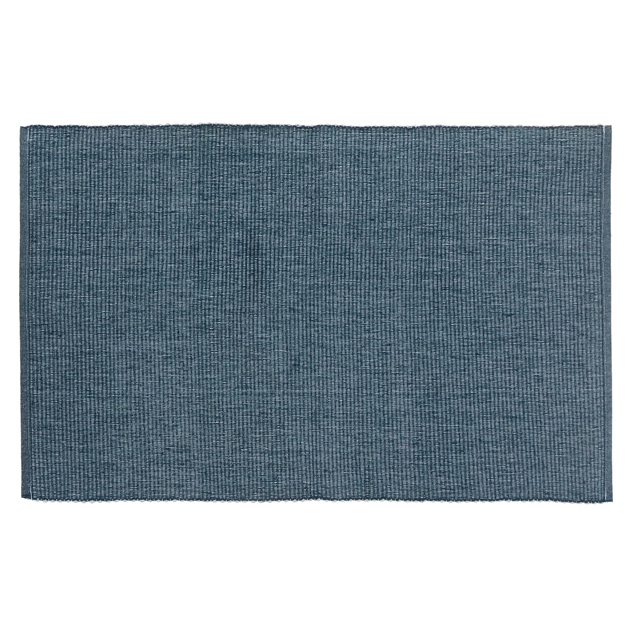 Chambray Ribbed Cotton Placemat Set Of 12, Dining Table Decor