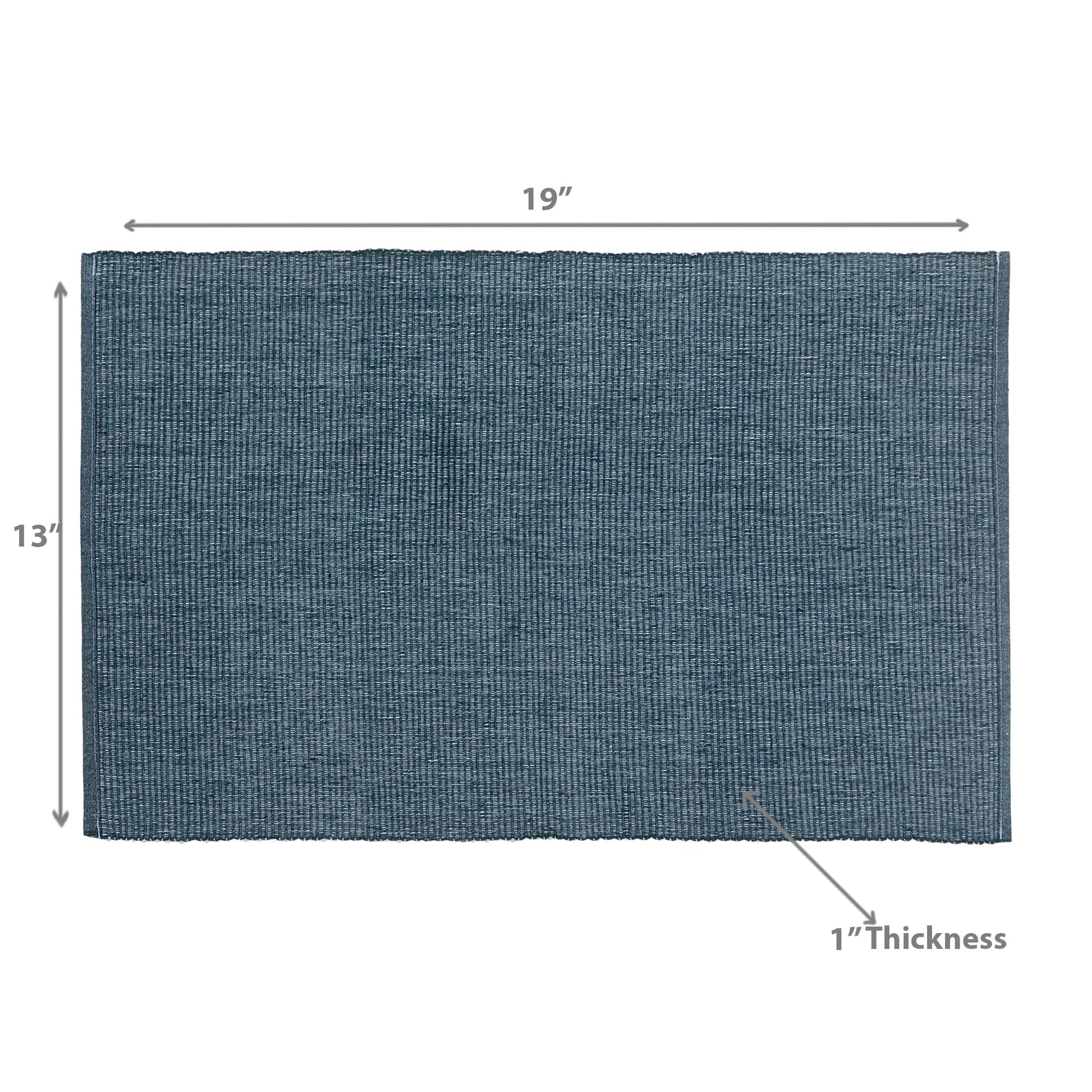 Chambray Ribbed Placemat - Set of 12