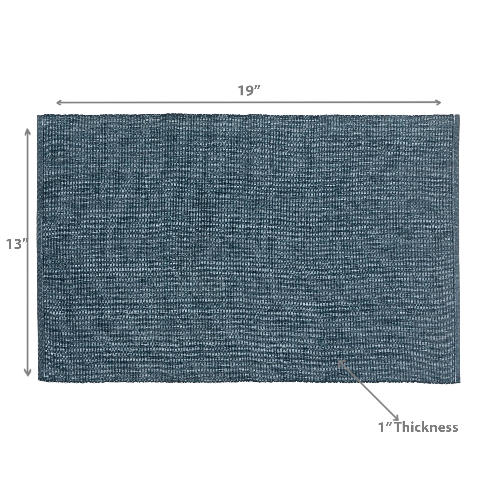 Chambray Ribbed Placemat - Set of 12