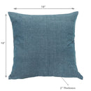 Chambray Cushion With Zipper - Set of 2