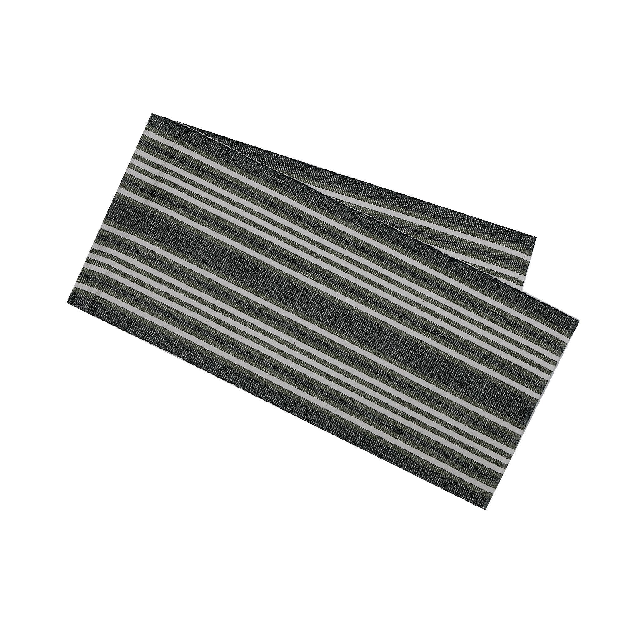Green Ombre Ribbed Chambray Cotton Table Runner - Set of 2