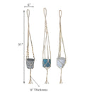 Macrame Pot Hanging - Set of 3