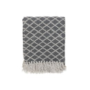 Diamond Cotton Throw With Fringe (50"X60")