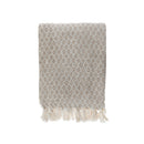 Diamond Geometric Cotton Throw With Fringe (50"X60")