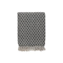 Diamond Geometric Cotton Throw With Fringe (50"X60")
