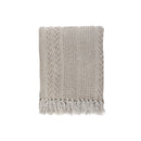 Braided Cotton Throw With Fringe (50"X60")