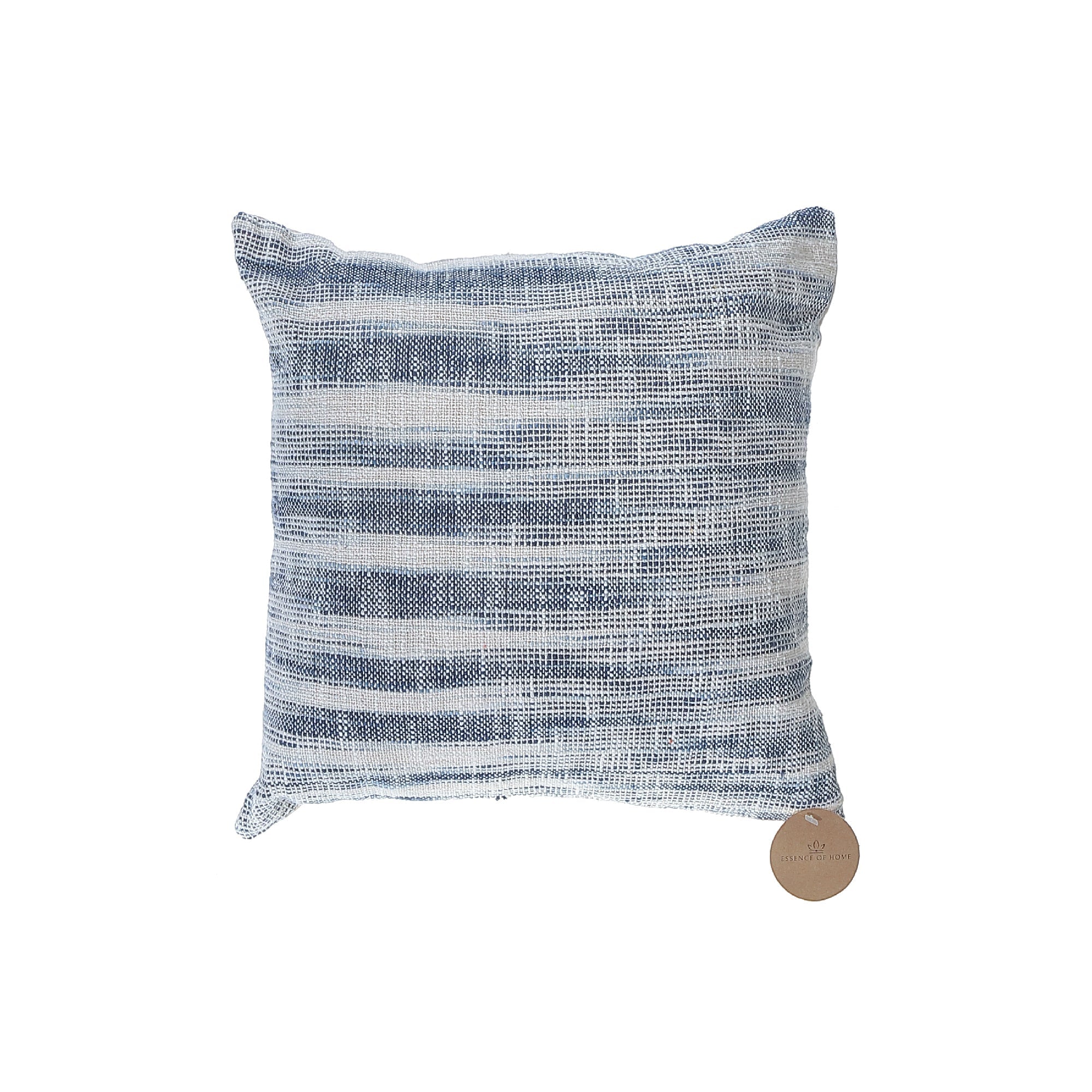 Cotton Slub Cushion Set Of 2, 18 X 18 Inch Decorative Throw Pillow, Farmhouse Home Accent