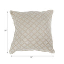 Diamond Cotton Cushion Beige - Set of 2