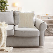 Braided Cotton Cushion Set Of 2, Braided Cotton Throw Pillow Set, Textured Decorative Cushions, Modern Sofa Accent