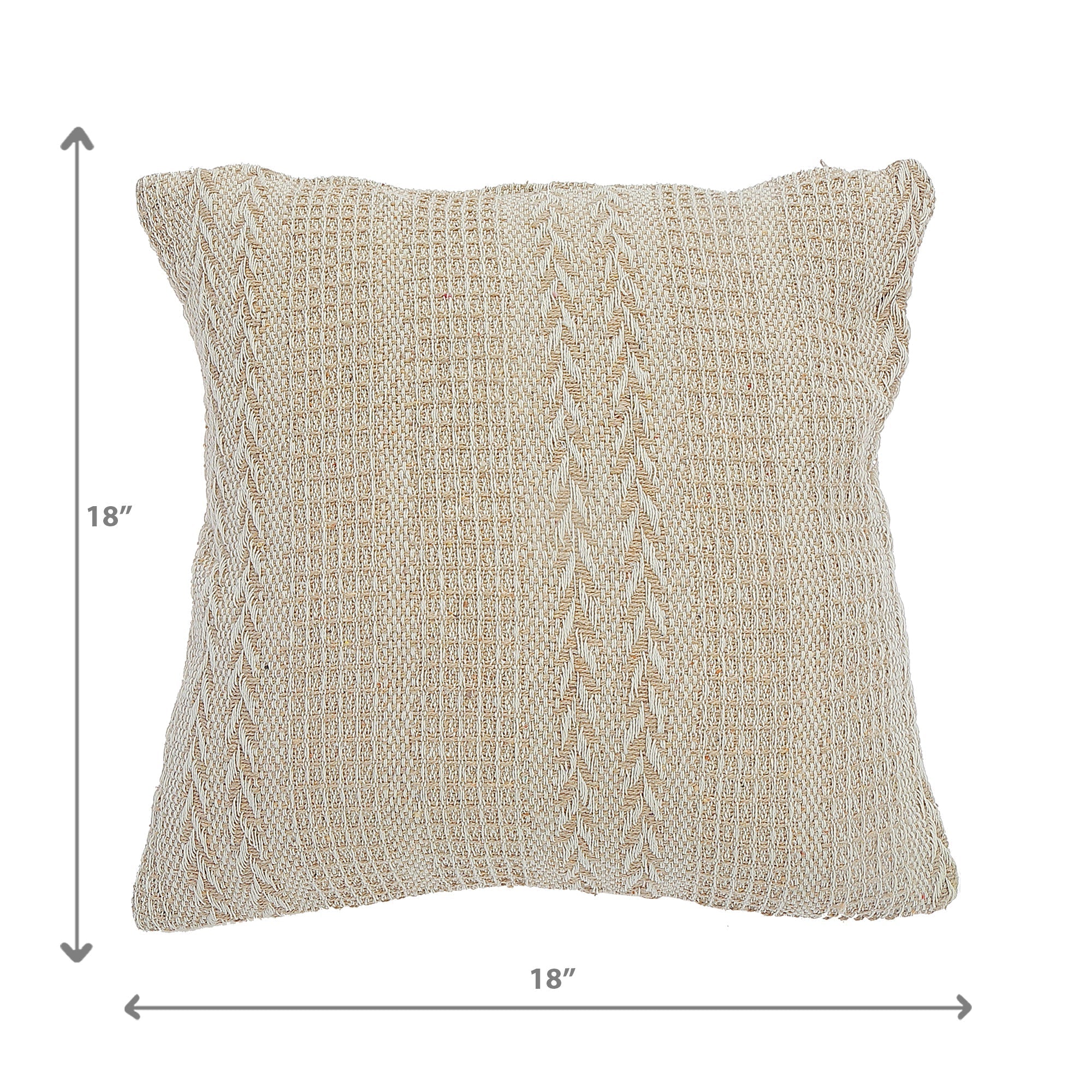 Braided Cotton Cushion Set Of 2, Braided Cotton Throw Pillow Set, Textured Decorative Cushions, Modern Sofa Accent