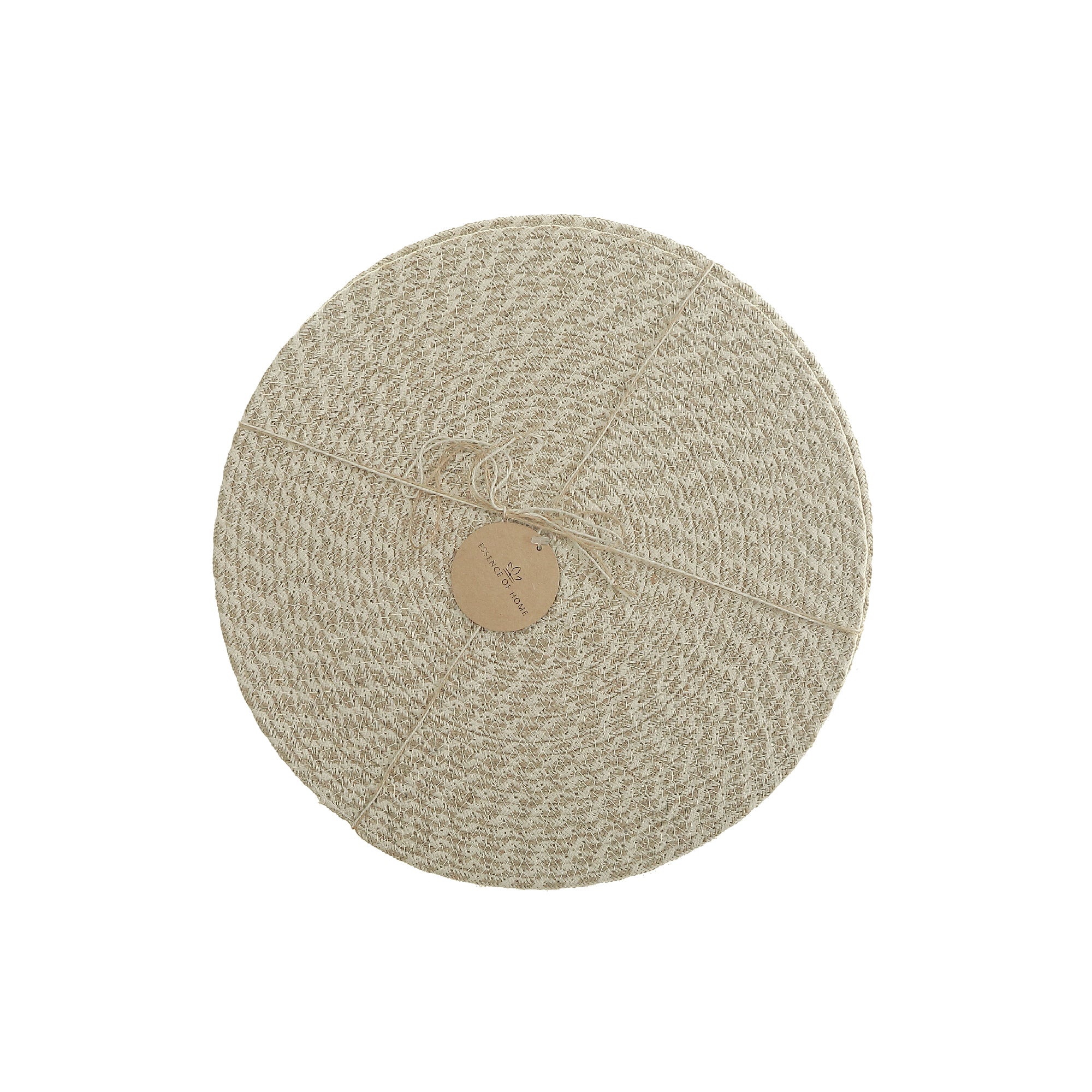 Wave Braided Round Placemat 15 X 15 Set Of 12, Dining Table Decoration