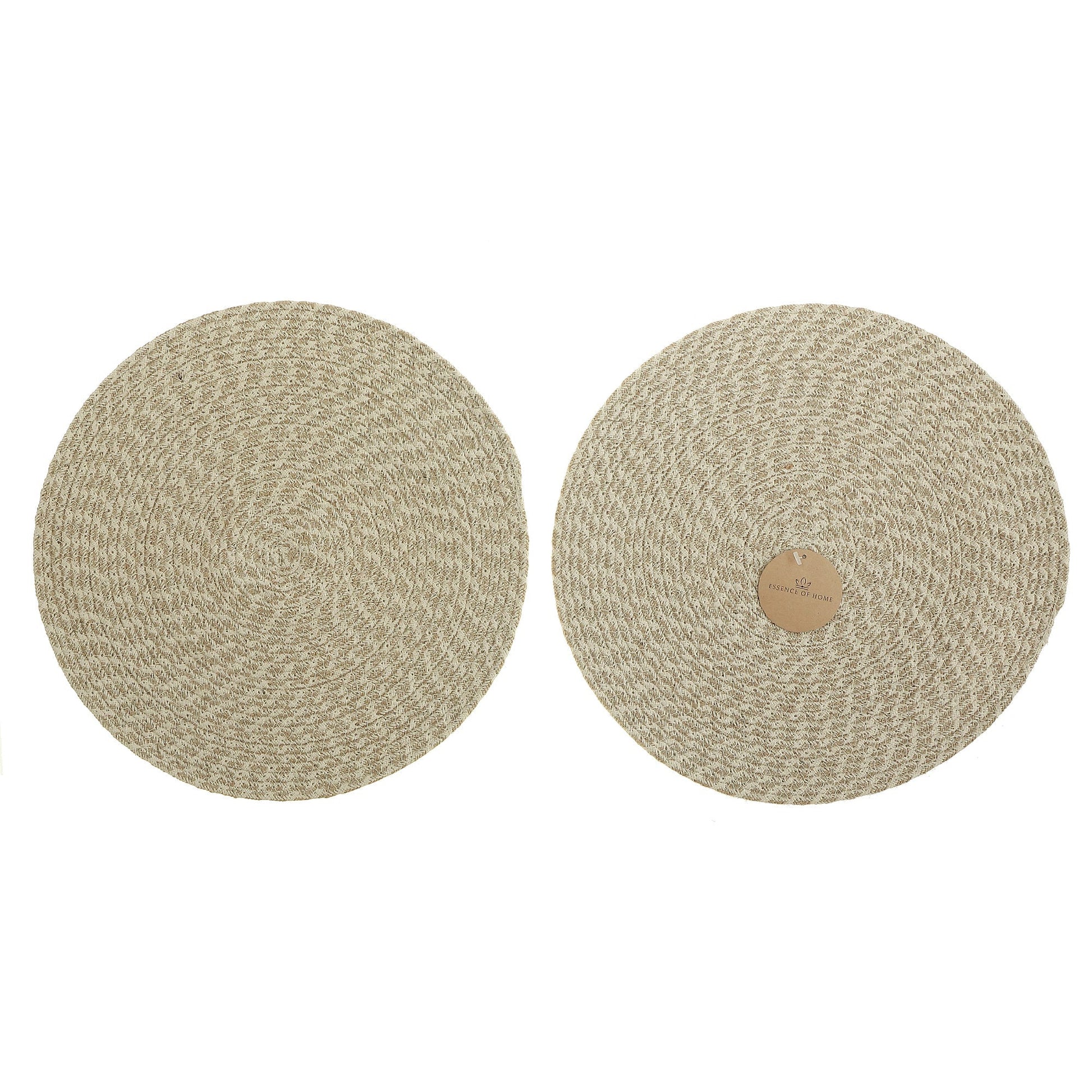 Wave Braided Round Placemat 15 X 15 - Set of 12
