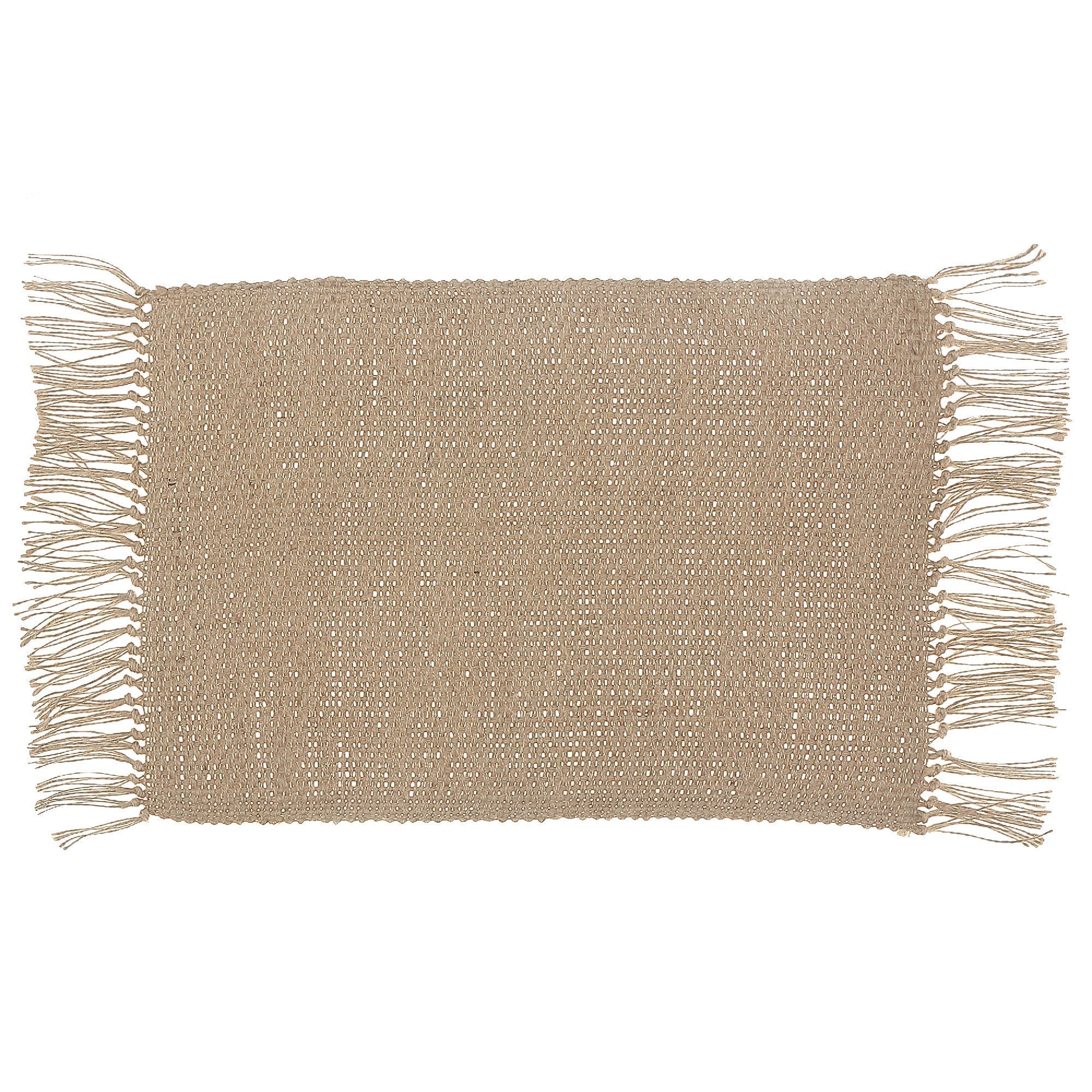 Jute Rectangular Handloom Placemat 14 X 20 Set Of 12, Rustic Table Decor
