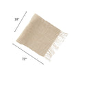 Handloom Table Runner White Natural - Set of 2