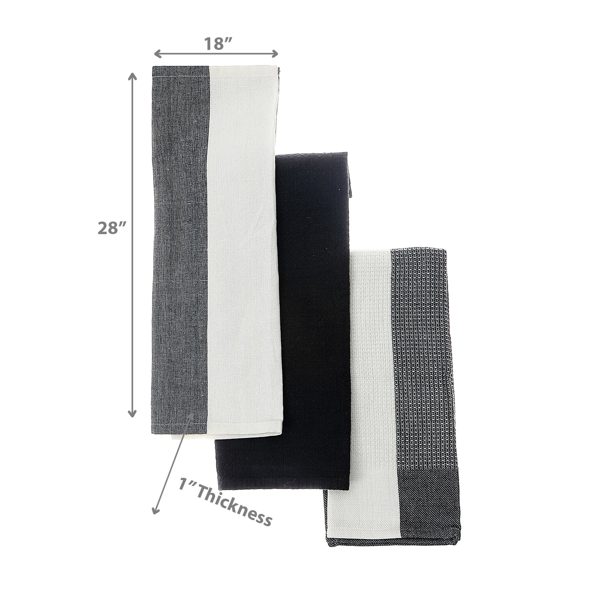Kitchen Towel Set Of 3 Pcs Block Print