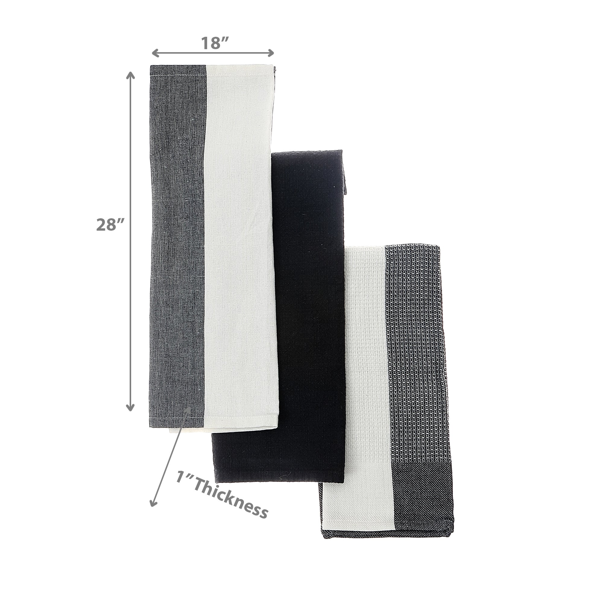 Kitchen Towel Set Of 3 Pcs Block Print