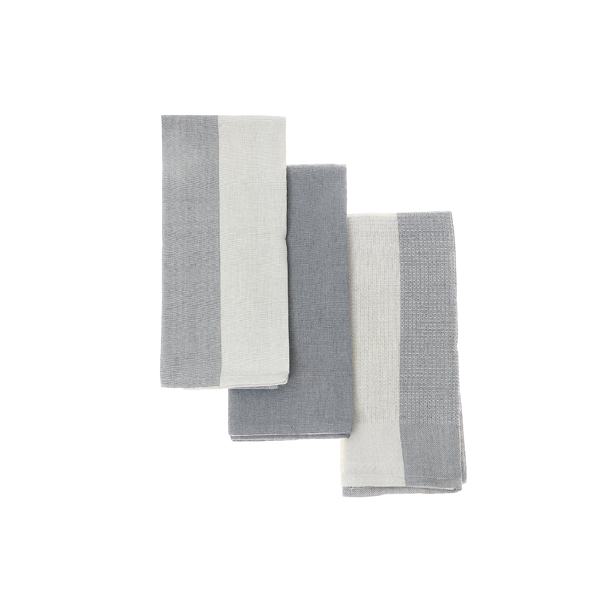 Kitchen Drizzle Towel Set Of 3 Pcs Block Print, Kitchen Dish Towels, Farmhouse Dining Decor