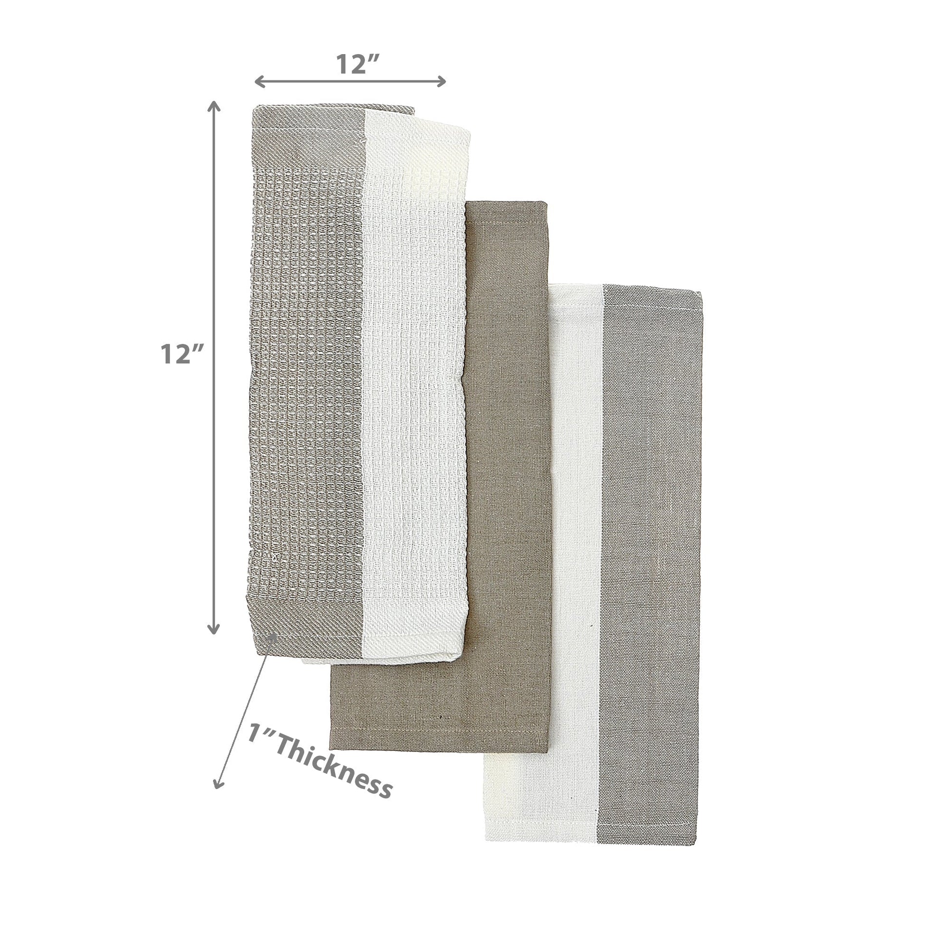 Dish Towel Set Of 3 Pcs Block Print
