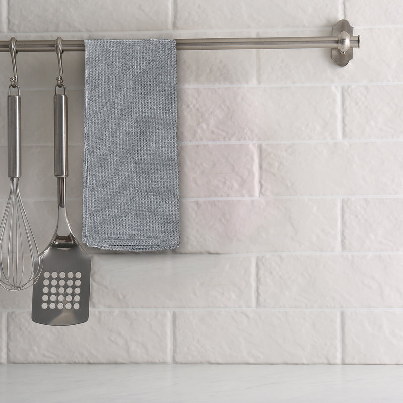 Kitchen Towel Set Of 3 Pcs Block Print Waffle