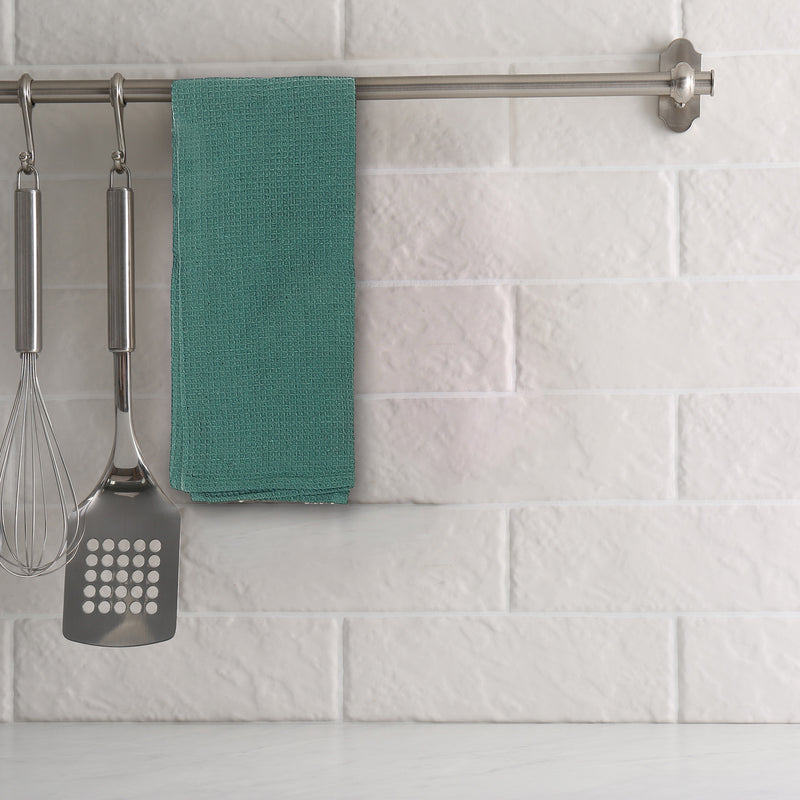 Kitchen Towel Set Of 3 Pcs Block Print Waffle