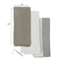 Kitchen Towel Set Of 3 Pcs Block Print Waffle