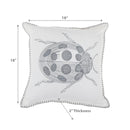 Blanket Stitch Embroidered Cushion Lady Bug 18 X 18 - Set of 2