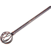 Globe Black Copper Metal Curtain Rod Set – 16/19mm, Adjustable 28-48"