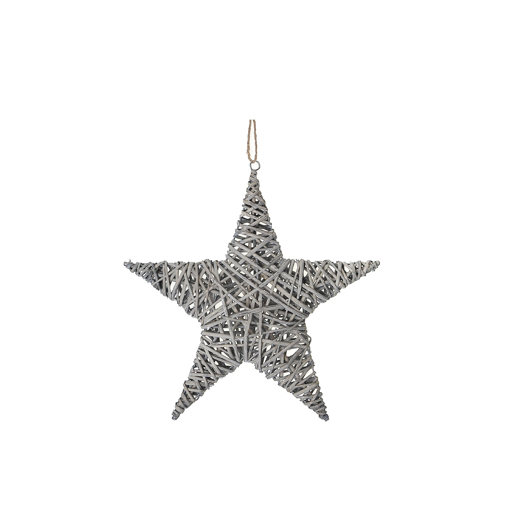 Grey Willow Star Wall Hanger Medium, Medium Grey Willow Star Wall Hanger, Farmhouse Wall Decor