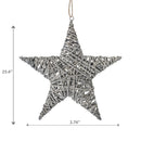 Grey Willow Star Wall Hanger Large