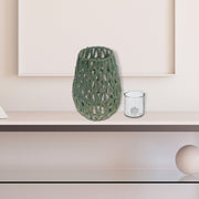 Nova Paper Rope Lantern Green, Green Paper Rope Lantern, Decorative Candle Holder, Indoor Outdoor Accent
