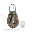 Lucia Natural Grass Lantern (Brown)