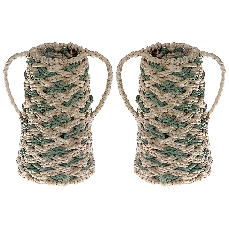 Aria Paper Rope Vase With Handle
