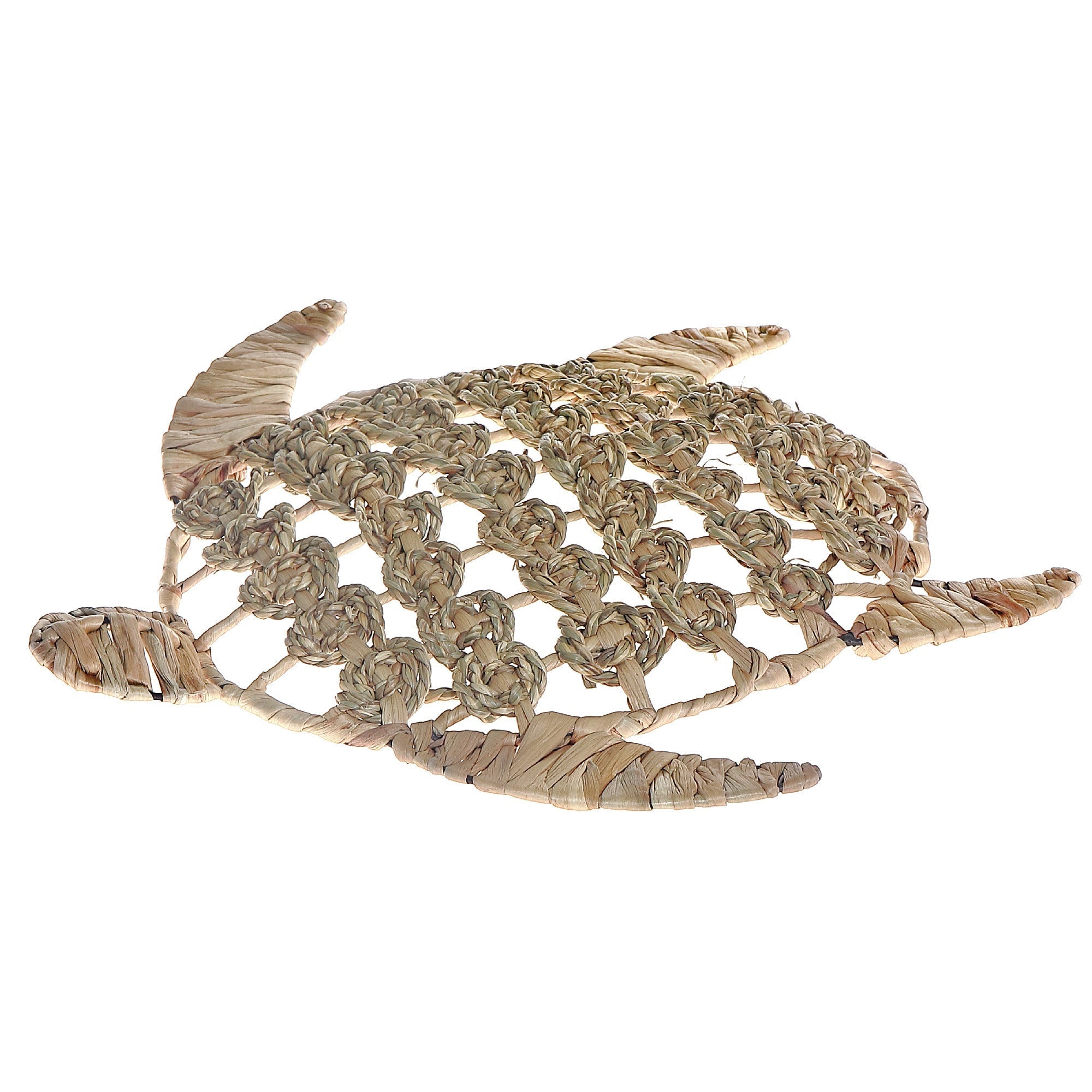 Sea Turtle Natural Grass Wall Decor in Natural and Green Colors, Coastal Home Decor, Nautical Wall Accent, Tropical Wall Decoration