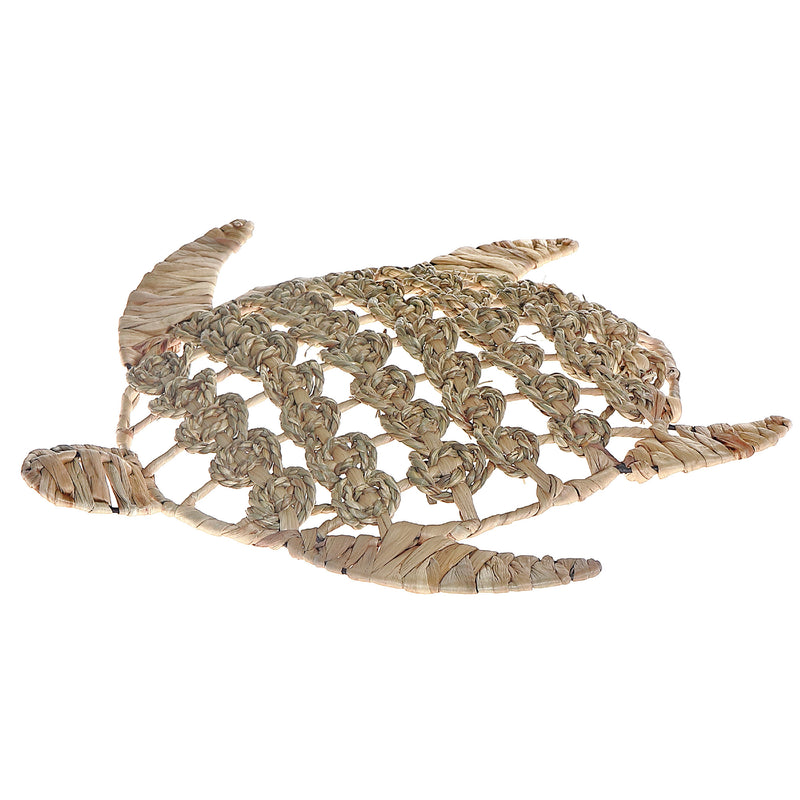 Sea Turtle Natural Grass Wall Decor (Natural/Green)