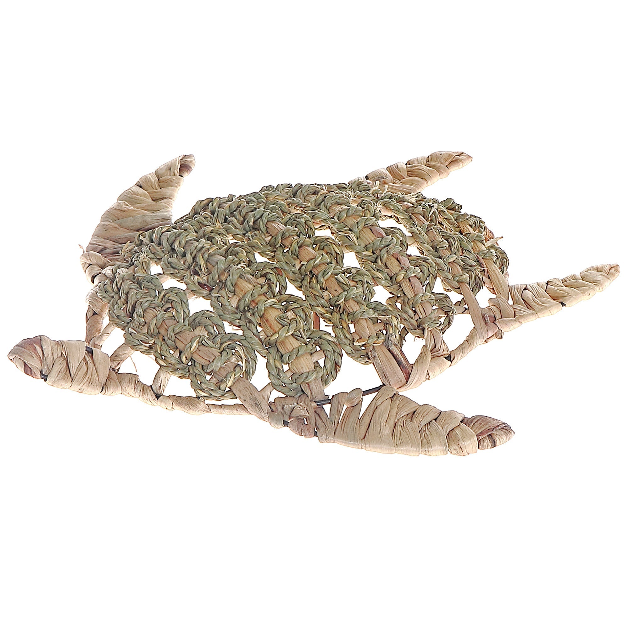 Sea Turtle Natural Grass Wall Decor in Natural and Green Colors, Coastal Home Decor, Nautical Wall Accent, Tropical Wall Decoration