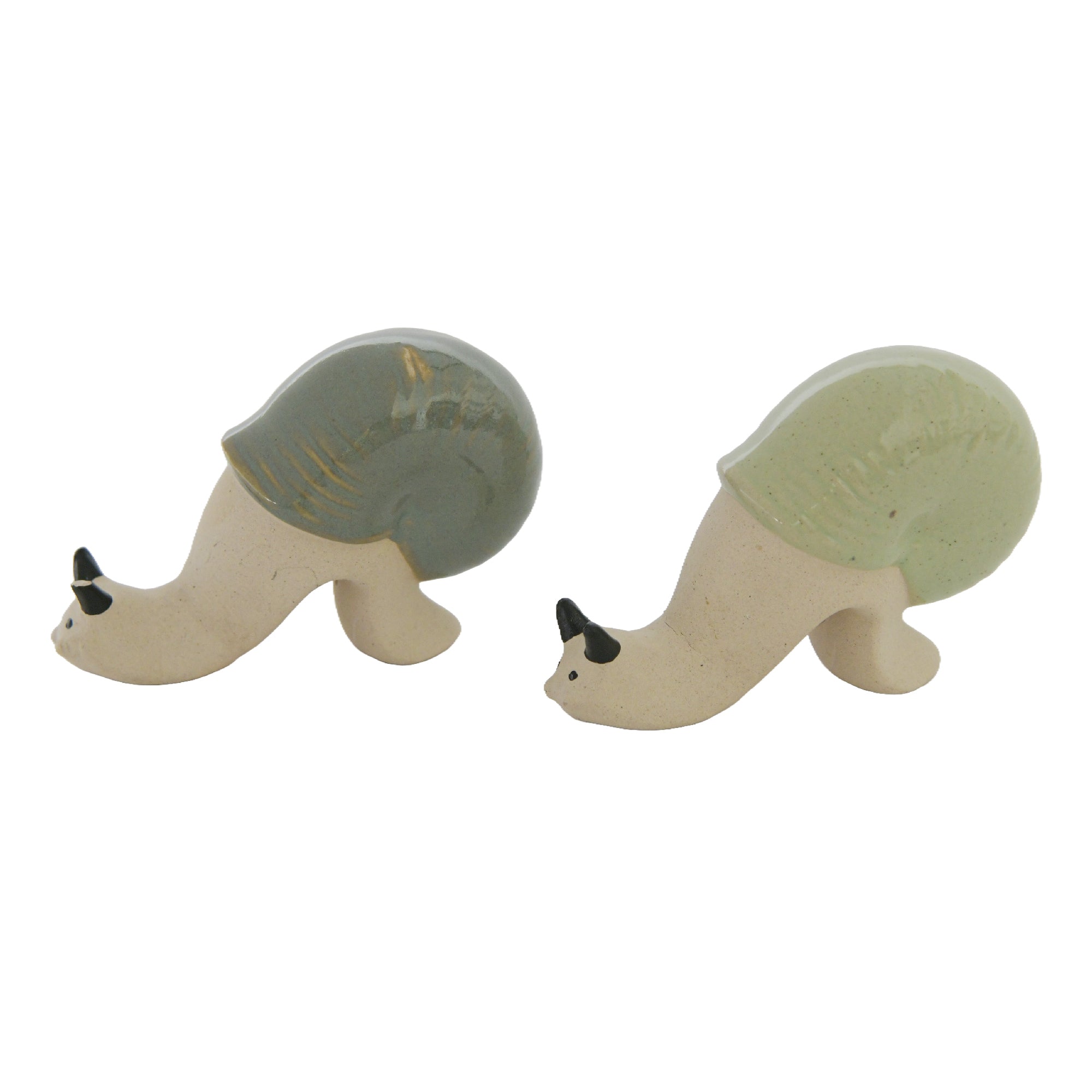 Assorted Snail-Themed Ceramic Pot Hanger Décor - Set of 2