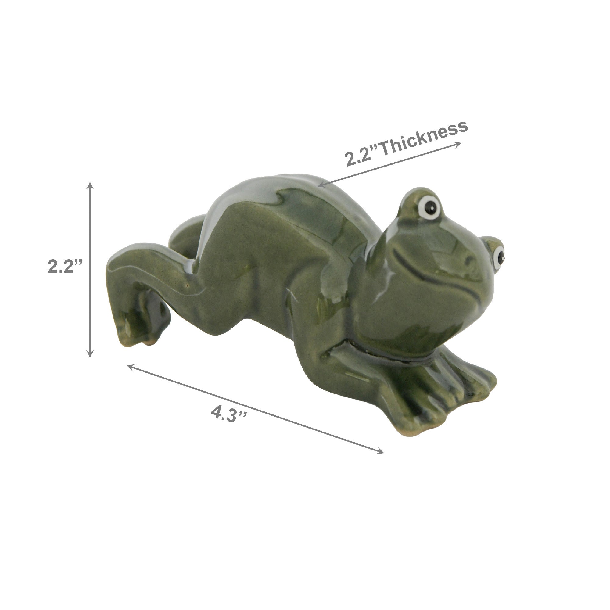 Frog-Themed Ceramic Pot Hanger Décor - Set of 2