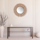 Gaia Willow Round Mirror