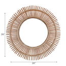 Gaia Willow Round Mirror