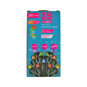 35 Light 5Mm LED Indoor Outdoor String Light Set Multi Color Bulbs