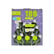 100 Light 5Mm LED Indoor Outdoor String Light Set Clear Bulbs Holiday Lights