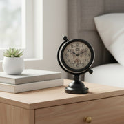 Classic Globe-Shaped Vintage Iron Table Clock