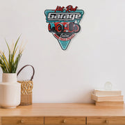 Embossed Metal Garage Sign Custom Hand Made Project Area, Workshop Wall Decor