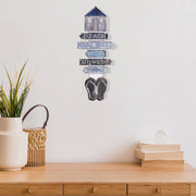Embossed Metal Beach House Rules Wall Sign, Coastal Beach Home Decor